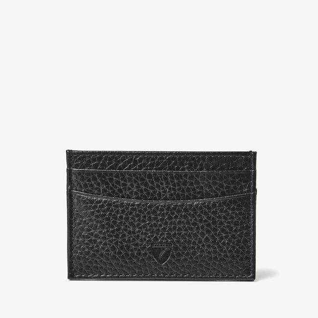 Slim Credit Card Holder Black Pebble