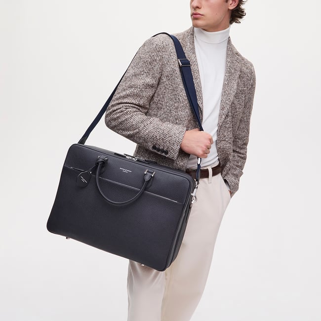 48 Hour Mount Street Travel Bag Navy Pebble