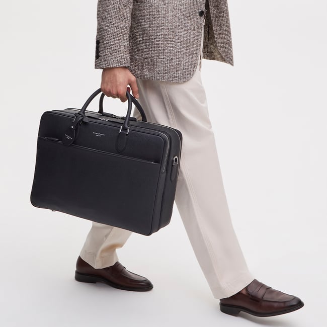 48 Hour Mount Street Travel Bag Navy Pebble