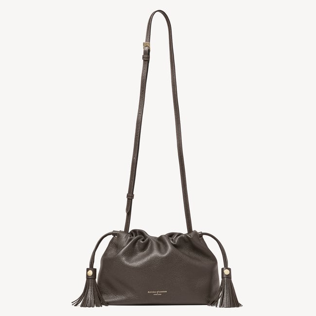 Soho Large Crossbody Pouch Chocolate Milled Pebble