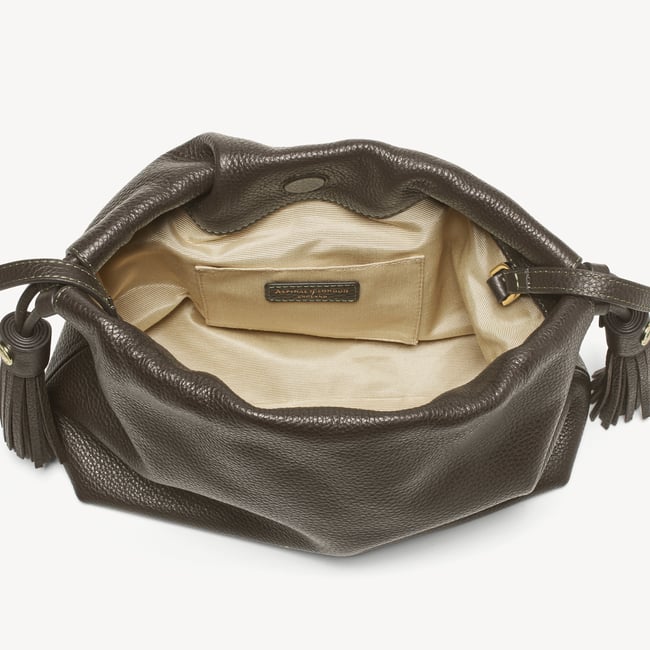 Soho Large Crossbody Pouch Chocolate Milled Pebble