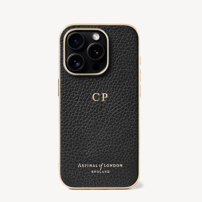 iPhone 15 Pro Case Black Pebble