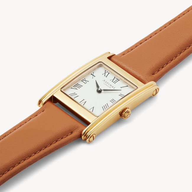 Mayfair® Classic Watch 23ct Gold Plated - Smooth Caramel