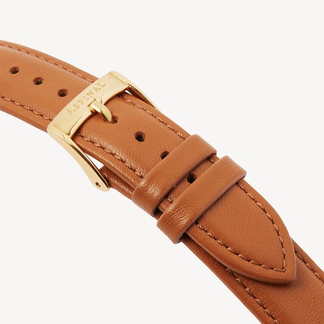 Mayfair® Classic Watch 23ct Gold Plated - Smooth Caramel