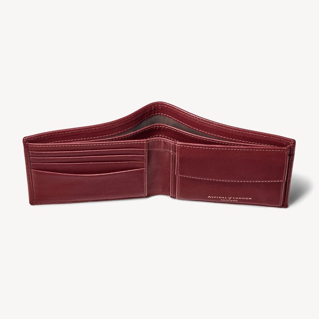 Billfold Coin Wallet Smooth Cognac