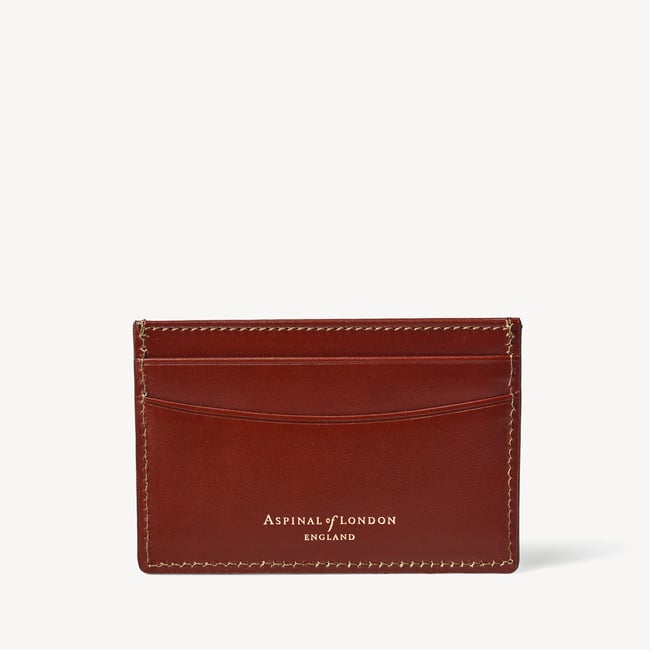 Slim Credit Card Holder Smooth Cognac
