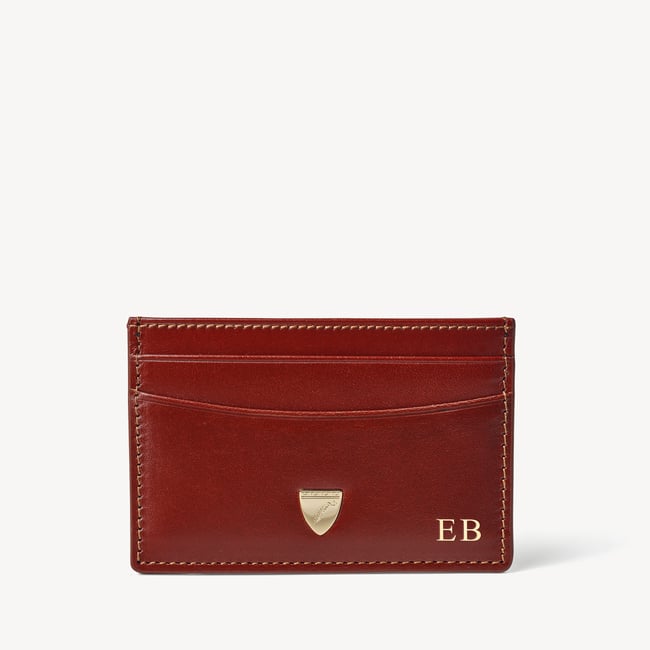 Slim Credit Card Holder Smooth Cognac