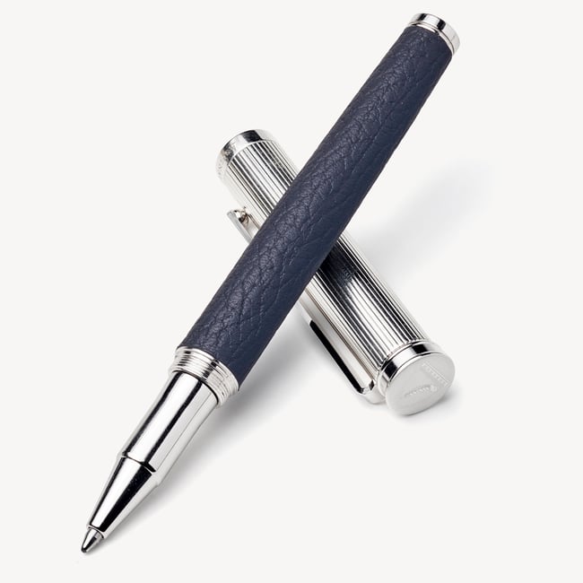 A5 Refillable Journal & Pen Set Navy Pebble