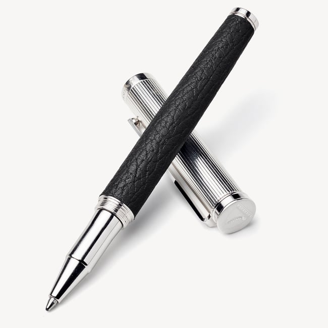 A5 Refillable Journal & Pen Set Black Pebble