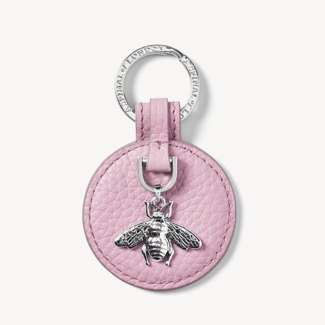 Bee Keyring Powder Lilac Pebble