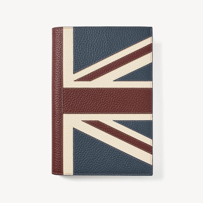 Brit A5 Refillable Luxury Journal Brit Pebble with Soft Suede Lining