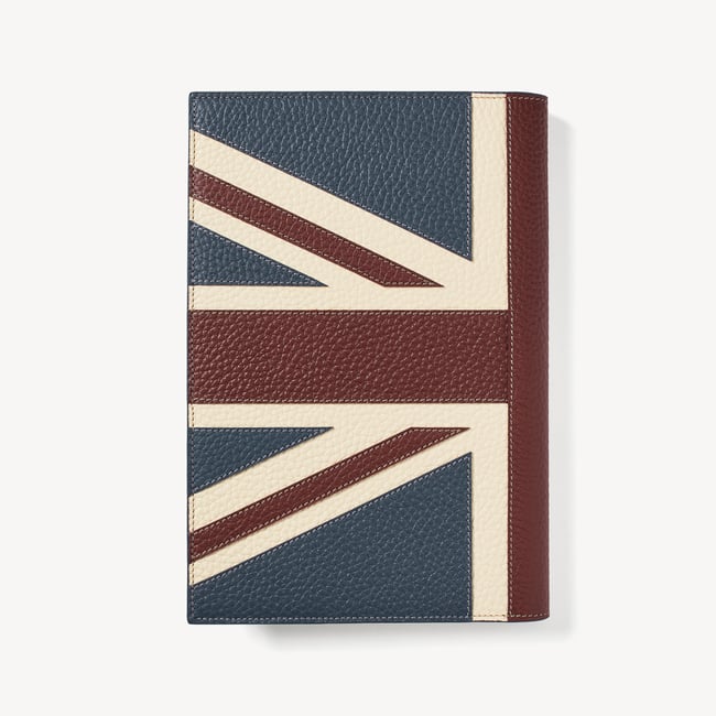 Brit A5 Refillable Luxury Journal Brit Pebble with Soft Suede Lining