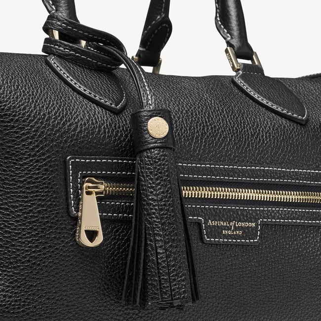 Hudson Bag Black Milled Pebble
