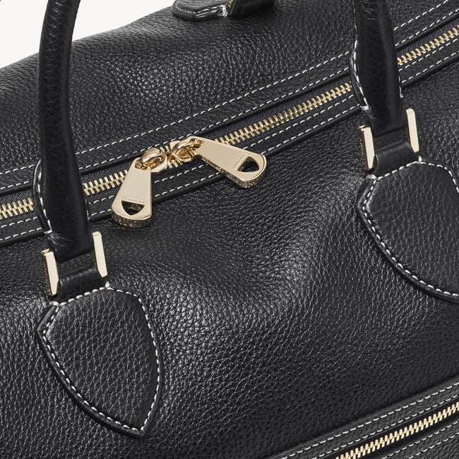 Hudson Bag Black Milled Pebble