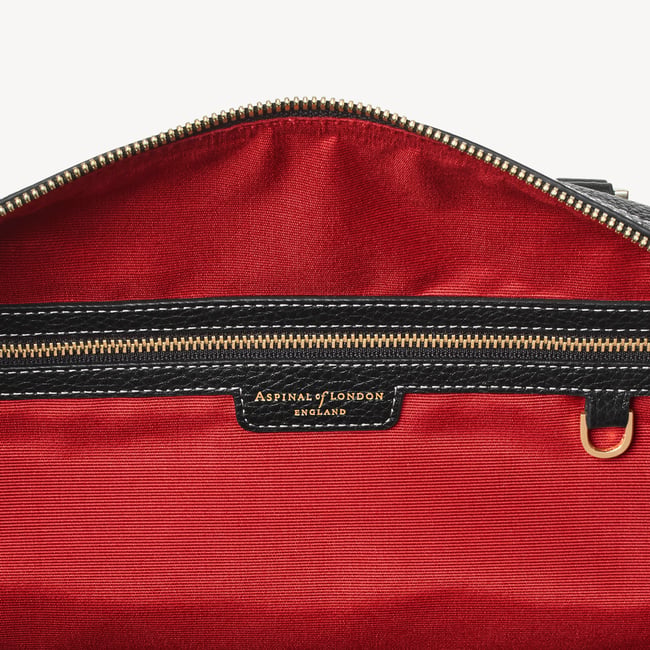 Hudson Bag Black Milled Pebble