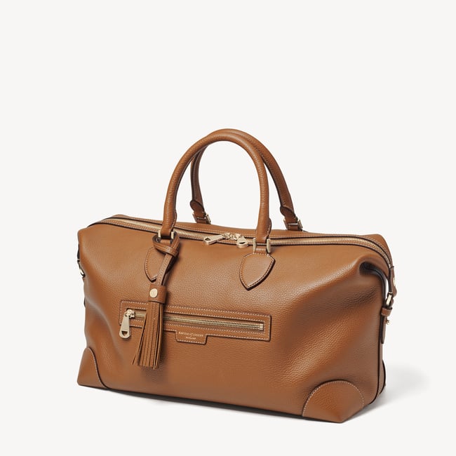 Hudson Bag Tan Milled Pebble