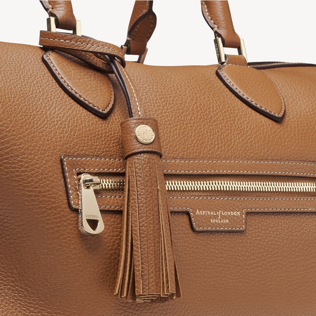 Hudson Bag Tan Milled Pebble