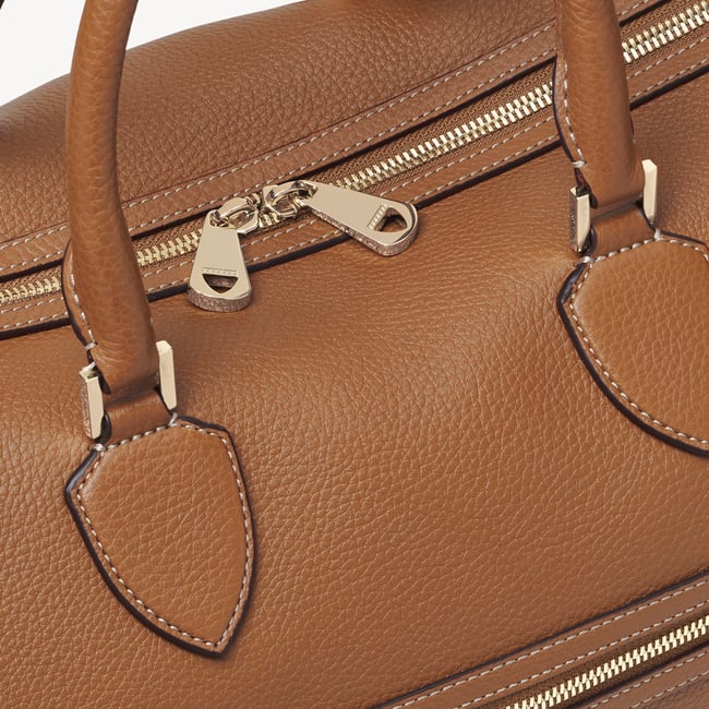 Hudson Bag Tan Milled Pebble