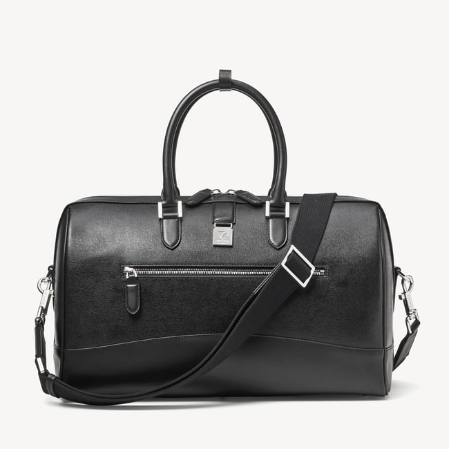 Connaught Flight Work Bag Black Saffiano