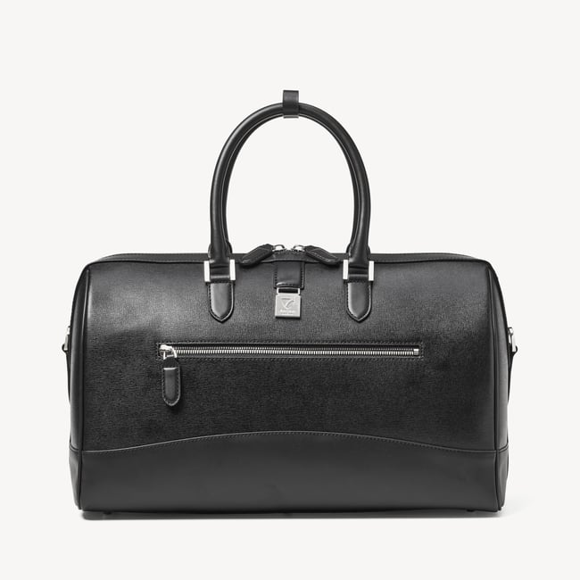 Connaught Flight Work Bag Black Saffiano