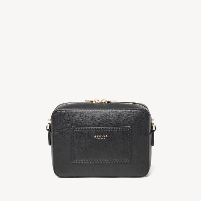 Camera Crossbody Black Soft Saffiano