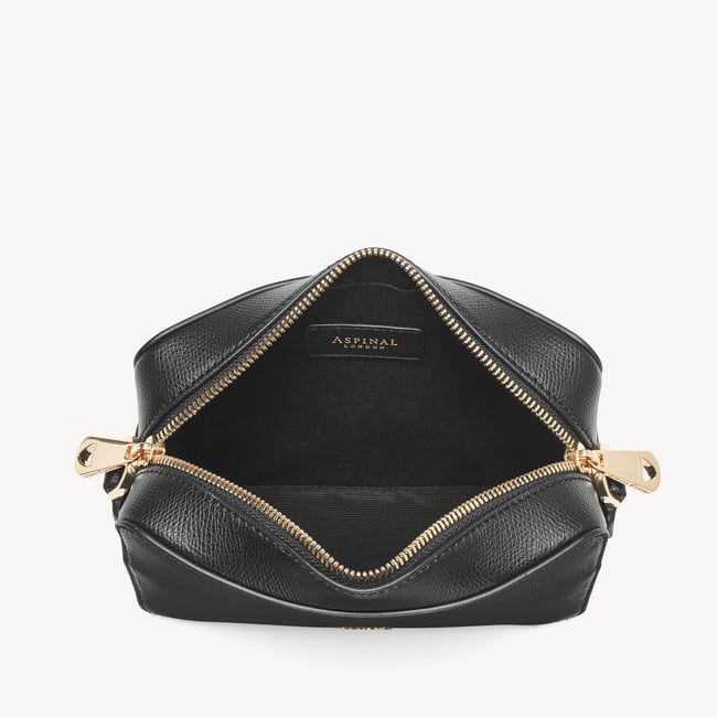 Camera Crossbody Black Soft Saffiano