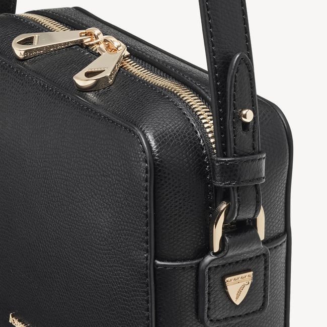 Camera Crossbody Black Soft Saffiano