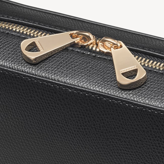Camera Crossbody Black Soft Saffiano