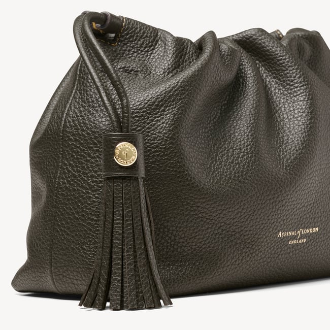 Soho Large Crossbody Pouch Chocolate Milled Pebble