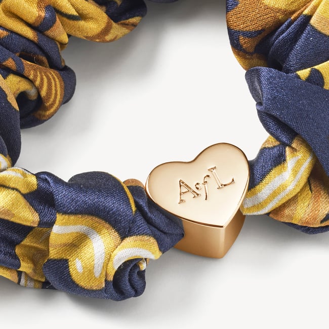 Silk Eye Mask Set Navy Signature Shield Pure Silk