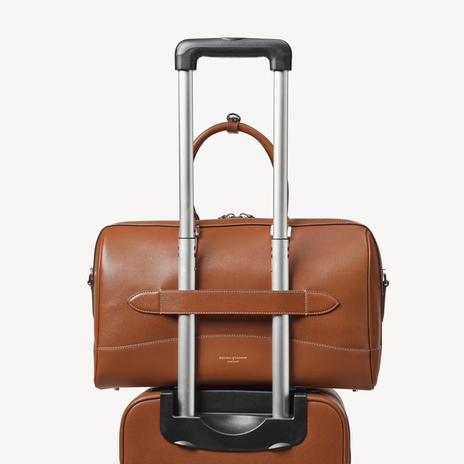 Connaught Flight Work Bag Tan Saffiano