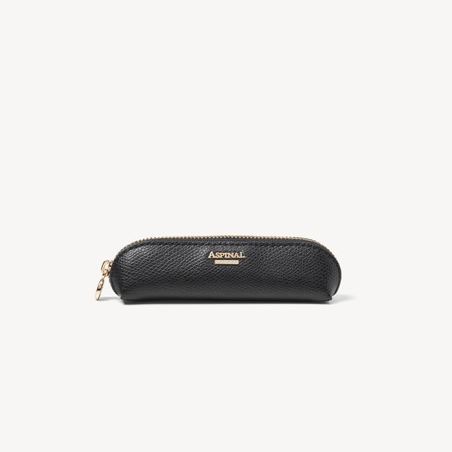 Baby Pen Case Black Soft Saffiano
