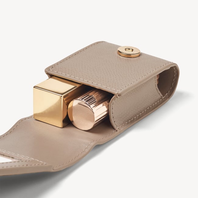 Duo Lipstick Case Moleskin Soft Saffiano