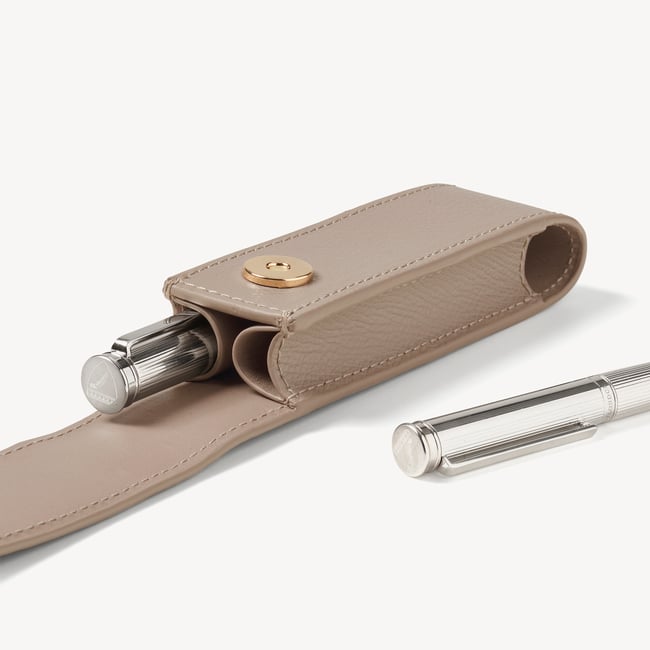 Duo Pen Case Moleskin Soft Saffiano