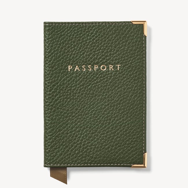 Passport Cover Racing Green Pebble