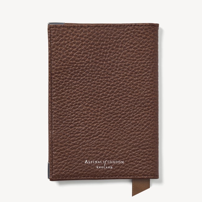 Passport Cover Tobacco Pebble