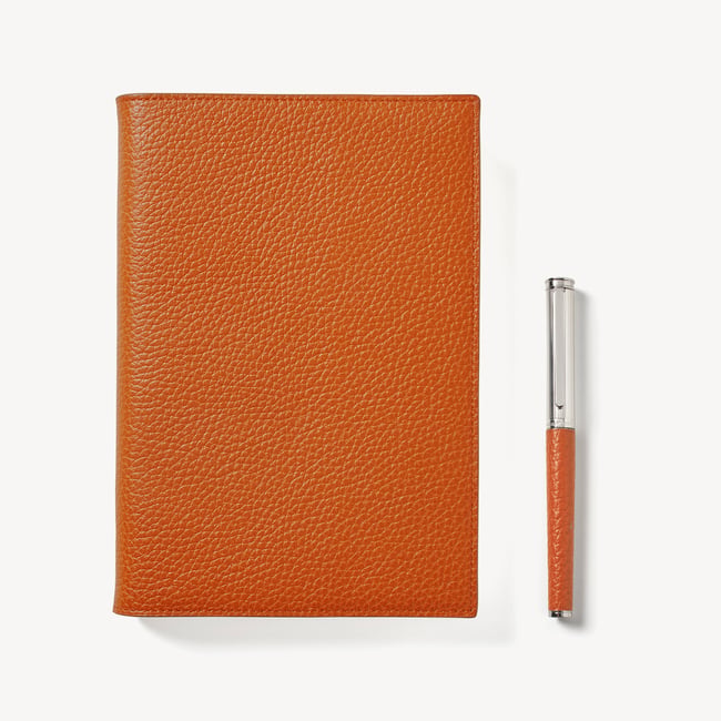 A5 Refillable Journal & Pen Set Marmalade Pebble