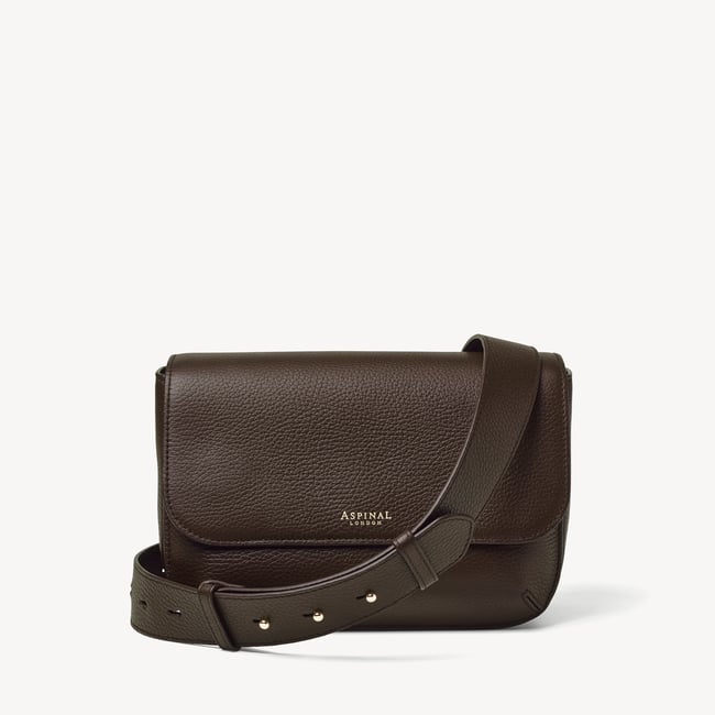 Ella Grande Crossbody Chocolate Pebble