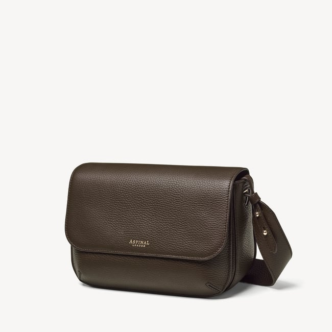 Ella Grande Crossbody Chocolate Pebble
