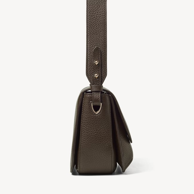 Ella Grande Crossbody Chocolate Pebble