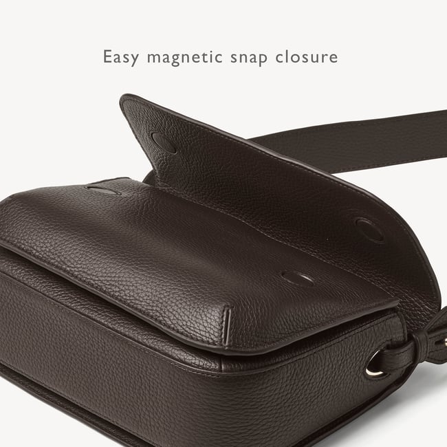 Ella Grande Crossbody Chocolate Pebble