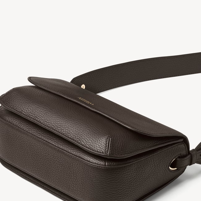 Ella Grande Crossbody Chocolate Pebble