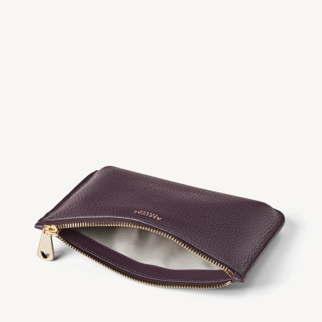 Medium Ella Pouch Fig Pebble