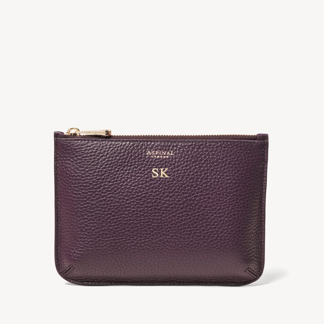 Medium Ella Pouch Fig Pebble