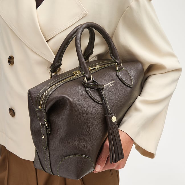 Hudson Midi Chocolate Milled Pebble