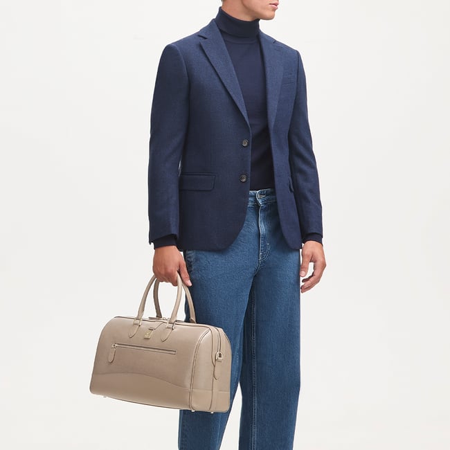 Connaught Flight Work Bag Moleskin Saffiano