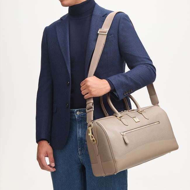 Connaught Flight Work Bag Moleskin Saffiano