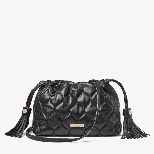 Amelia Black Quilted Nappa