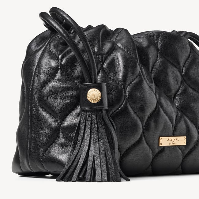 Amelia Black Quilted Nappa