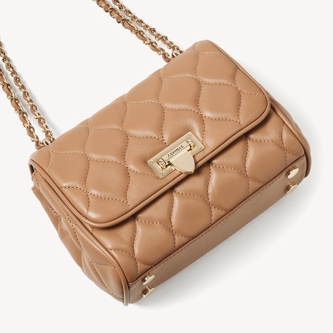 Lottie Caramel Quilted Nappa